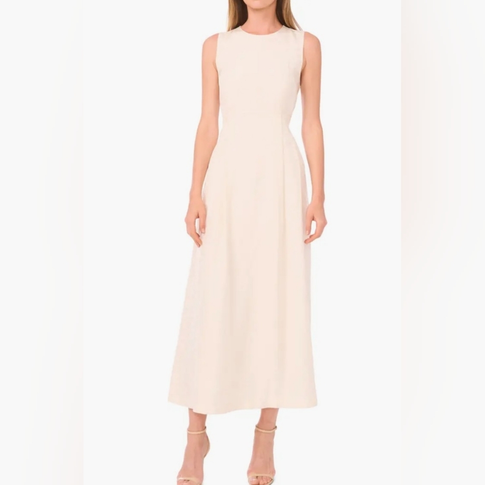 Ted Baker Elegant Cream Sleeveless Maxi Dress